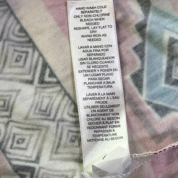 Chicos Floral Aztec Colorful Boho Hippie Stretchy Printed Maxi Dress Size 0 NWT - Picture 8 of 12